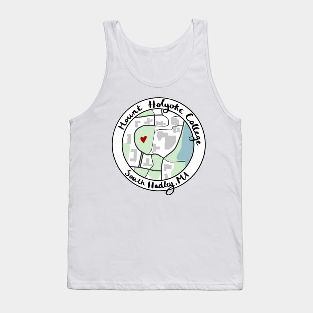 Mount Holyoke Map Tank Top by maya-reinstein